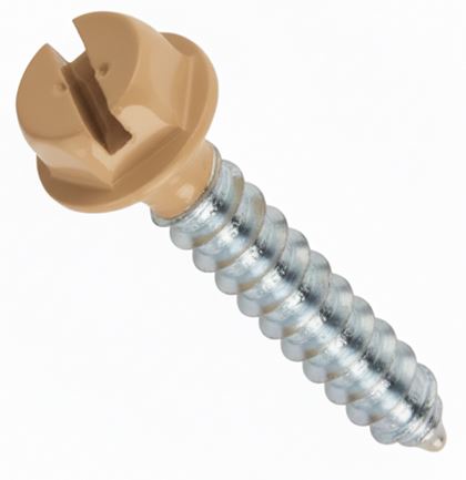 10A X 2 1/2 SLOT HWH SMS ZINC PT.DESERT TAN